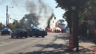 Gas explosion on Montgomery and Ronald Reagan