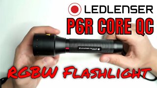 Ledlenser P6R Core QC Review - Unique RGBW Multicoloured Light with flood to zoom beam +18650 cell