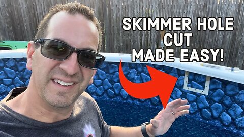 How To Cut Swimming Pool Skimmer Hole In New Pool Liner