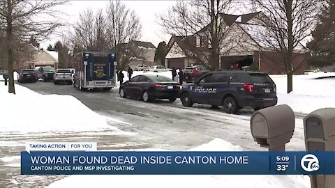 Woman found dead inside Canton home