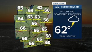 Evening showers likely Wednesday