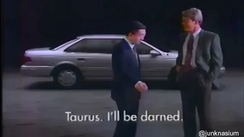 "Japanese Man Pissed At Ford Taurus 1993 Ford Commercial" (90's Commercial)