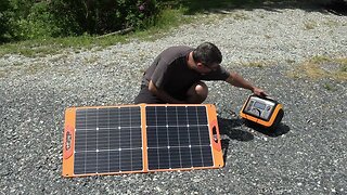 100 Watt Foldable Solar Panel. Perfect for charging portable power stations.