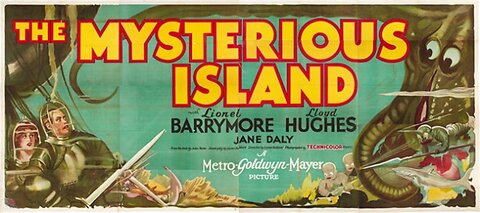 "The Mysterious Island" (1929) MGM Technicolor Part-Talkie Adventure Photoplay