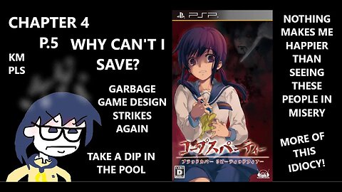 Corpse Party PSP - Remember When The Ghosts Wanted To Kill Us? WELL, WHERE ARE THEY?!?!?!? | CH4 P.5