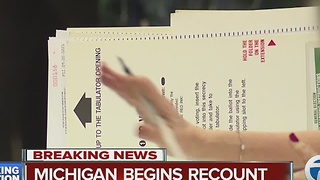 Presidential recount begins in Michigan