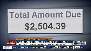 Vietnam veteran receives eye-popping $2,500 trash bill