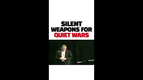 SILENT WEAPONS FOR QUIET WARS, IckeThis video explains the 1979report which was found inan IBMcopier