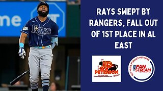 JP Peterson Show 7/20: #Rays Swept By #Rangers, Fall Out Of 1st Place In #ALEast