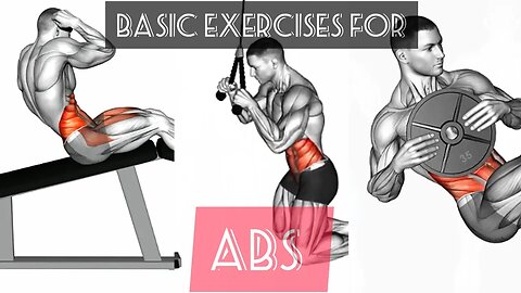 Basic exercises for ABS(BARBELL/DUMBBELLS/BODY WEIGHT/ CABLE)