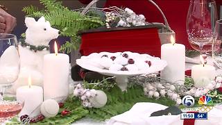 Holiday table decorations on a budget