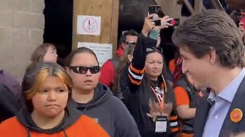 Canadian Indians Heckle 'JUSTIN TRUDEAU' "Take Your Disrespect Out Of Our Tribe" CDNPOLI