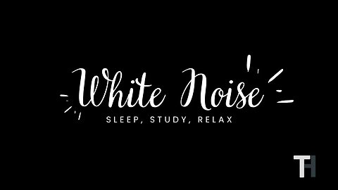 White Noise with Black Screen - Soothing Sounds l Study, Sleep, Focus