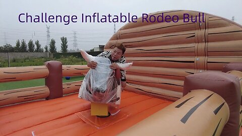 Challenge Inflatable Rodeo Bull #inflatablefactory #inflatablesale #inflatablesupplier #slide