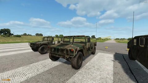 Attempting to jump a humvee in Arma Reforger!