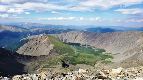 Panorama from the summit of a Colorado Fourteener