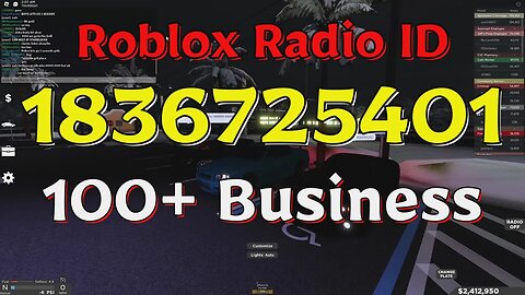 Business Roblox Radio Codes/IDs