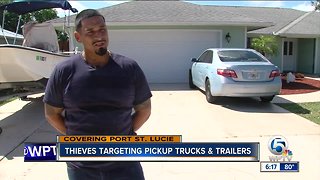 Thieves targeting pickpup trucks & lawn trailers