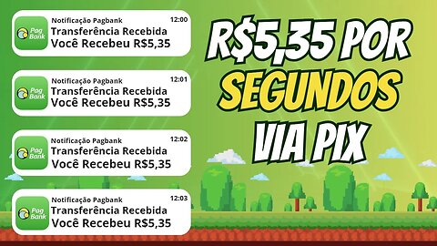 [GANHE R$5,35 EM 1 SEGUNDO] JOGO que GANHA DINHEIRO DE VERDADE e Já Pode Sacar NA HORA via PIX