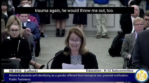 Testimony of a mother and grandmother in her lawsuit against VA school