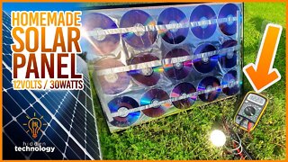 I turn a bunch of old CDs into a SOLAR PANEL for your home | Homemade Free Energy