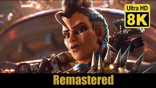 Overwatch 2 Junker Queen Cinematic Trailer The Wastelander 8K (Remastered with Neural Network AI)