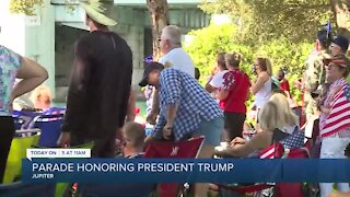 Supporters gather in Jupiter to watch Trump boat parade