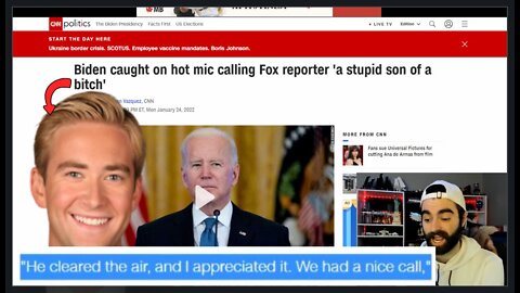 Cuck FOX Reporter THANKS BIDEN For 'Clearing The Air', After Being Called Stupid SOB!