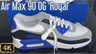 Unboxing/Review: Nike Air Max 90 OG “Royal Blue” 2020