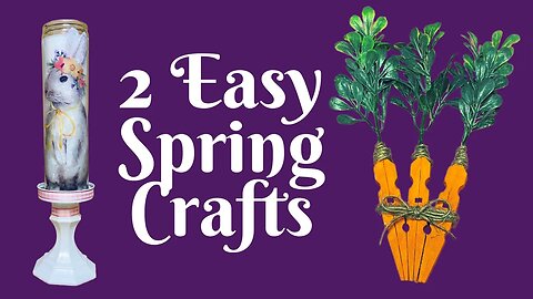 2 Easy Spring Crafts | Spring Farmhouse Decor | DIY Spring Decor | Dollar Tree Spring DIY