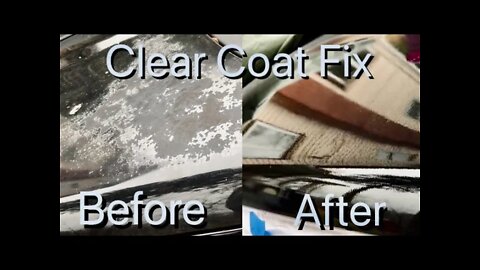 Peeling Clear Coat? $15 Fix !