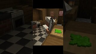 Minecraft villager makes a sandwich