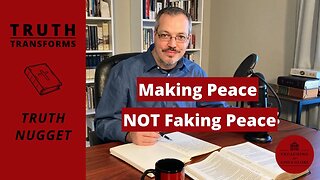 Making Peace, NOT Faking Peace (Conflict Resolution) | James 3, Expository Preaching, Peace, Purity