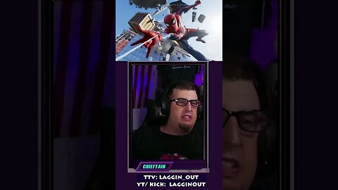 The spider suit has what on it? Join us Fridays, 8pm EST #lagginoutlegion #lagginout #lagginoutlive