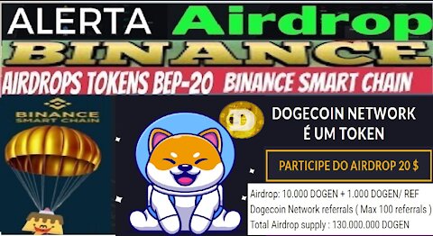 [ Airdrop Dogecoin Network ] Como ganhar 10.000($20) DOGEN + 1.000 p/Ref | Dist.30/06 | Renda Extra