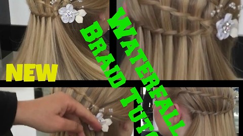 Triple Waterfall Braid hair Tutorial
