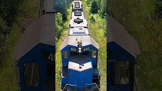 I Think This Shot Over The Train Is Awesome! #trains #trainvideo #trainwatching