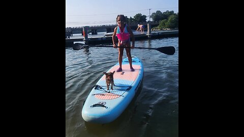 paddleboarding