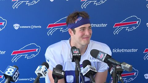 Buffalo Bills tight end Dalton Kincaid speaks on day four of training camp