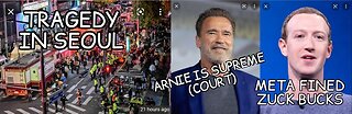 Seoul Stampede Tragedy, Arnold Thinks He's a Justice, Zuckerberg Fined