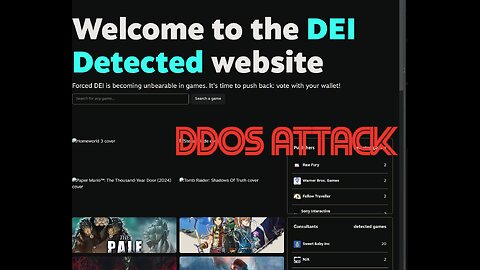 DEI Detected Gets DDOS Attacked