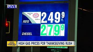 Drivers to see highest Thanksgiving gas prices since 2014