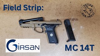 Field Strip: Girsan MC 14T (.380 Beretta 80 Series Clone w/ Tip-Up Barrel)