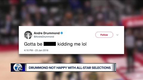 Andre Drummond tweets profanity after missing All-Star Game