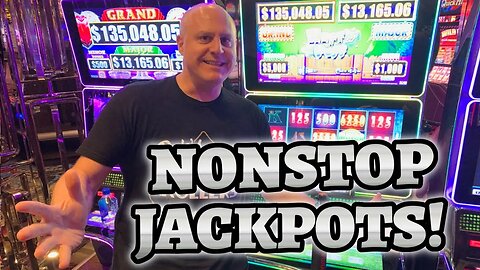 NONSTOP JACKPOTS ALL NIGHT LONG! 🚀 HIGH LIMIT $125 DRAGON LINK & HUFF N PUFF SPINS!