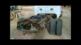 2000 Ford F350 dually flatbed part 5 Cleaning the Frame