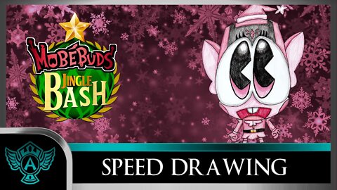 Speed Drawing: MobéBuds Jingle Bash - Pixi-Elfon | A.T. Andrei Thomas 2022