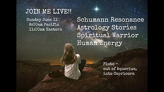 Energy Talk 10 REPLAY!! Meditation - Schumann Resonance, Spiritual Warrior, Pluto-Aquarius-Capricorn