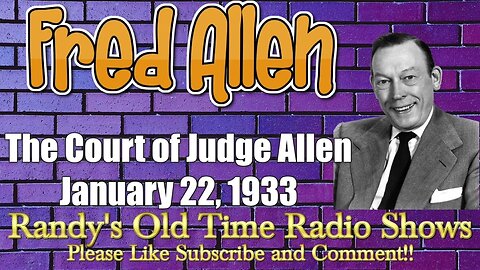 Linit Bathclub Review The Court of Judge Allen January 22, 1933