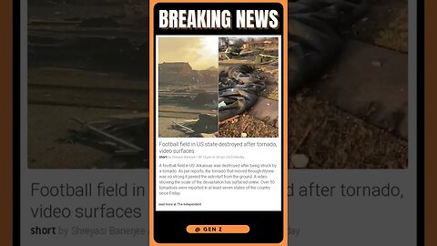 Football Field in Wynne, Arkansas Destroyed by Powerful Tornado: See the Video! | #shorts #news